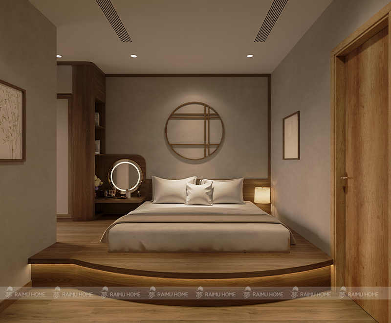 thiết kế nội thất chung cư swan lake onsen ecopark l2 2 ngủ
